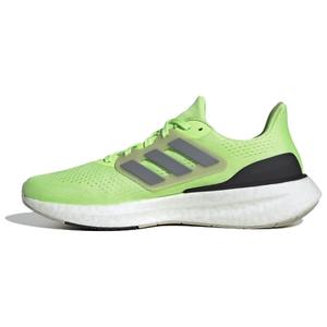 Кроссовки для бега Pureboost 23 мужские с низким верхом флуоресцентные зеленые/черные Adidas