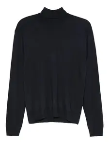 Свитер с высоким воротником Canali, черный