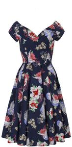 Платье средней длины Hell Bunny Misa Midi Dress, разноцветный