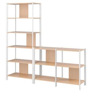 Комбинация для хранения JÄTTESTA IKEA, 200x40x195 см, цвет white/light bamboo