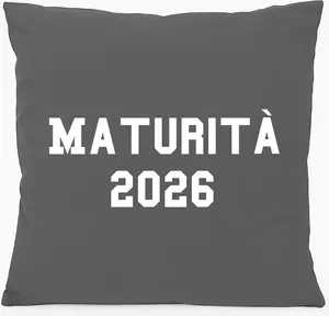 Подушка для дивана Huuraa, подарок на выпускной 2026, Италия, 40x40 см, с наполнителем из хлопка стального серого цвета, сувенир на выпускной 2026 Hellweg Druckerei