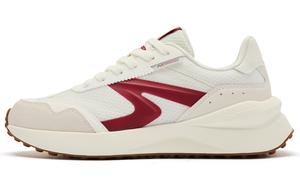 Белые 2.0 Повседневные Туфли Женские Низкие Слоновая Кость Преппи Красный QIAODAN