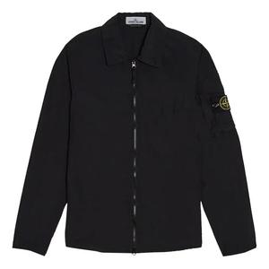 Куртка naslan light overshirt 'black' Stone Island, черный