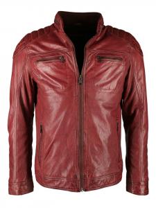 Кожаная куртка JCC 40700, красный