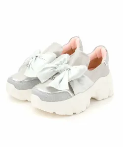 Кроссовки на платформе с лентой Yosuke Usa, цвет Silver