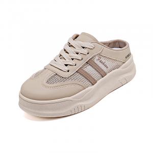 JOHLIN DREAM Женские противоскользящие тапочки с закрытым носком и пластиковой подошвой - хаки, цвет Khaki