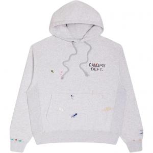 Худи с длинными рукавами и принтом логотипа Gallery Dept., серый