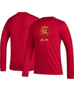 Мужская красная футболка с длинным рукавом Real Salt Lake Icon AEROREADY adidas, красный