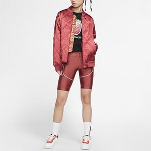Женская стеганая куртка Nike, цвет Laser Crimson/Cedar