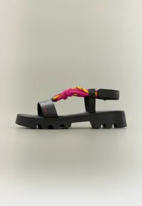 Сандалии Marni, Black/Fuxia/Yellow