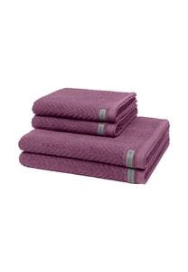 Набор полотенец Ross Smart, 4 штуки, 100x50/140x70 см, фиолетовый