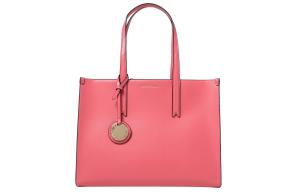 EMPORIO ARMANI Полиуретановая сумка-шоппер женская розовая