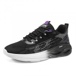 BAKE Скользоустойчивые износостойкие дышащие мужские лоу-топы повседневные черные, цвет Black