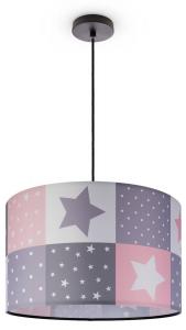 Подвесной светильник Paco Home Hugo Pd1 Cos 345, алюминий - черный - розовый