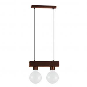 Подвесной светильник Lumicom, 10x20x7,5 см, темно-коричневый