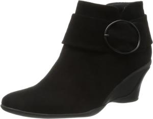 Ботильоны Composition Nine 7066 с пряжкой для стильного комфорта Composition9, Black Suede