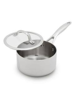 Кастрюля Valencia Pro из нержавеющей стали без покрытия, объемом 1,6 кварты, с крышкой GreenPan, Gray
