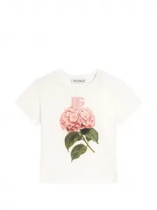 Футболка из джерси с принтом Dolce & Gabbana Kids, белый