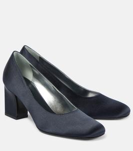 Атласные туфли Fiore The Row, темно-синий