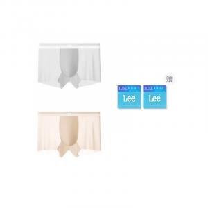 Трусы мужские летние дышащие mulberry silk 7A антибактериальные боксеры 4 шт в индивидуальной подарочной коробке Lee, мокко