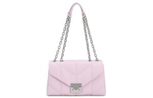 Свадебная коллекция PU маленькая квадратная сумка через плечо среднего размера женская многоцветная CHARLES&KEITH, светло-фиолетовая