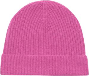 Женская фирменная кашемировая шапка NAADAM в рубчик, Pink