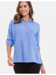 Блуза Cipo & Baxx Hemdbluse, синий