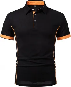 Футболка с цветными блоками и воротником-стойкой