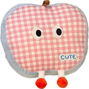 Плюшевая кукла Dopamine Dressing Apple Plaid Dolls высотой 40 см Doda, розовый