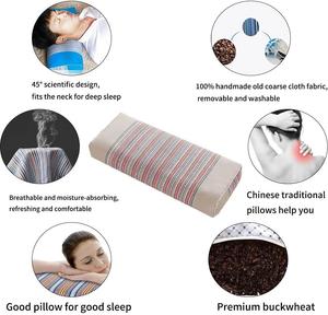 liuc1994 Подушка из гречневой лузги эргономичная для шейного отдела Gray