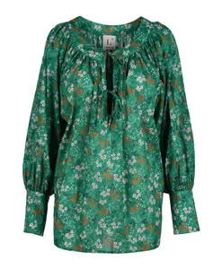 Хлопковая блузка - модель: blusa L'Autre Chose, зеленый