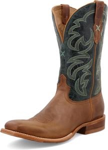 Ковбойские сапоги Twisted X Men's 12 Rancher Western, бирюзовый/бронзовый