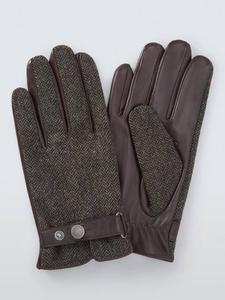 Кожаные перчатки с шерстью John Lewis, Brown