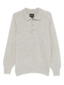 Поло Ghost на пуговицах Howlin', серый