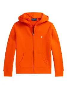 Худи на молнии Polo Ralph Lauren Kids, оранжевый