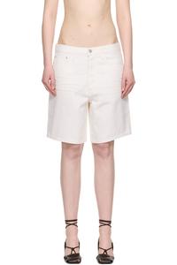 Шорты джинсовые Indra Agolde, цвет fortune cookie