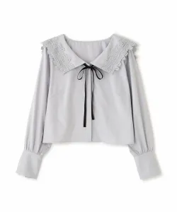 Кружевная блузка с матросским воротником Jill By Jill Stuart, цвет Blue