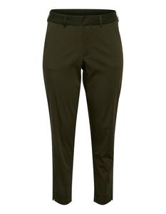 Узкие брюки-чинос KAFFE CURVE, темно-зеленый