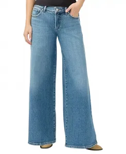 Женские джинсы-клеш с низкой талией и ультраширокими штанинами Silver Jeans Co., синий