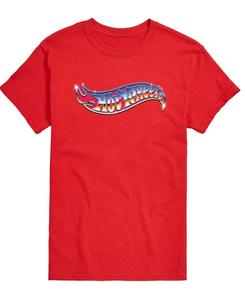 Мужская футболка с круглым вырезом и короткими рукавами с графическим принтом AIRWAVES, Red