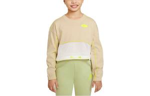 Детский свитшот Nike, белый/зеленый