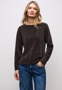 Топ Street One Long sleeved top, Braun/Dark Brown