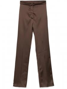 Patrizia Pepe атласные брюки, коричневый