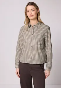 Блузка с застежкой на пуговицы gestreifte Street One, Braun