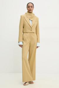 Короткий жакет с платком Answear.Lab, желтый