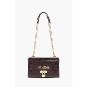 Сумка через плечо LOVE из искусственной кожи с принтом под крокодила Moschino, Purple