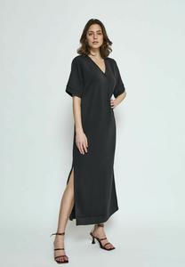 Платье макси DICETTE SLEEVE V-NECK PEPPERCORN, черный