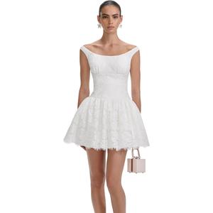 Автопортрет Слип-платье женское Self-portrait, белый