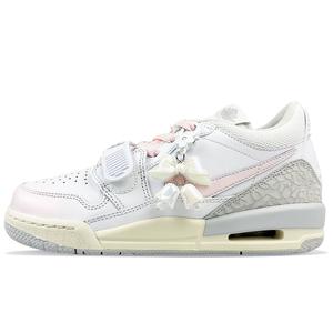 Детские баскетбольные кроссовки Legacy 312 с противоскользящей амортизацией и низким верхом для подростков Jordan, белый