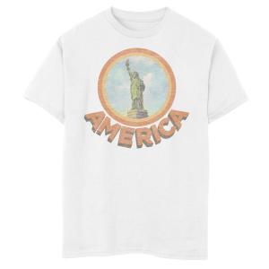Винтажная футболка с рисунком «Статуя Свободы Америка» для мальчиков 8–20 лет «Американа» Licensed Character